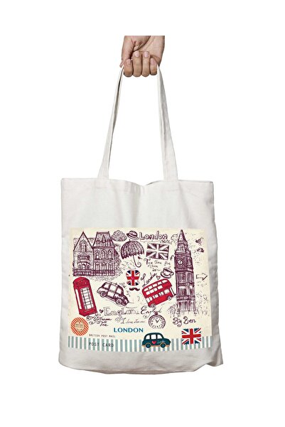 ART HEDİYE كشك هاتف بيغ بن بنمط لندن إنجلترا - حقيبة قابلة للغسل، طباعة ثابتة...