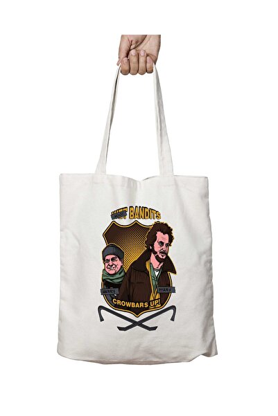 ART HEDİYE StickY Bandits Home Alone (2) - Two Sides Permanent Printed, Washa...