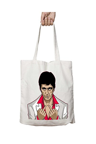 ART HEDİYE Scarface Fuck Τσάντα με μόνιμη εκτύπωση και δυνατότητα πλύσης από ...