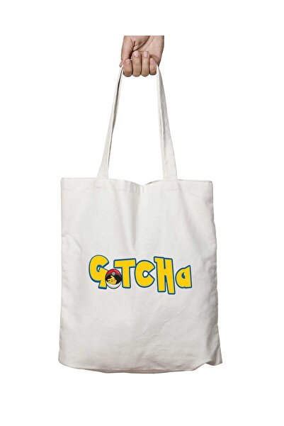 ART HEDİYE بوكيمون جوتشا - حقيبة كتف قابلة للغسل ومطبوعة على الجانبين