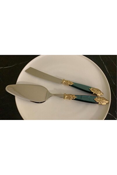 ROY KING Royking Versaille Set de 2 piese pentru servirea prăjiturilor Gold Y...