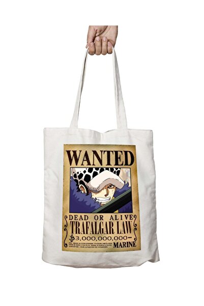 ART HEDİYE حقيبة كتف Trafalgar Law Wanted Anime - مطبوعة على الجانبين وقابلة ...