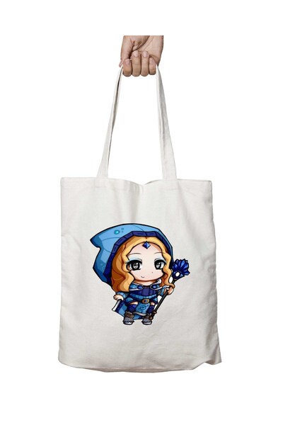 ART HEDİYE Maiden Washable School and Beach Tote Bag - Two Sides Permanent Pr...