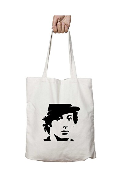 ART HEDİYE حقيبة روكي بالبوا مطبوعة باللون الأسود قابلة للغسل - تدوم على الجا...