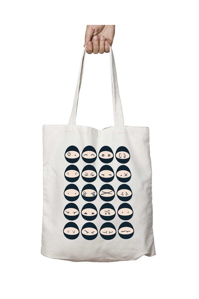 ART HEDİYE Ninjas Ninjalar - Двостороння сумка з постійним принтом, яку можна...