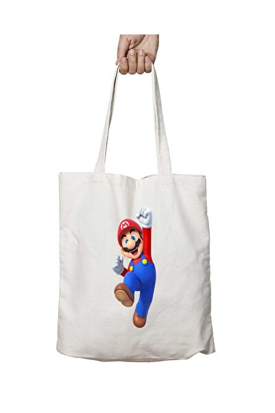 ART HEDİYE حقيبة ماريو SHŞ مطبوعة على الجانبين وقابلة للغسل