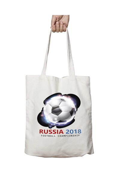 ART HEDİYE RUSSIA 2018 - III حقيبة كتف قابلة للغسل ومطبوعة على الجانبين