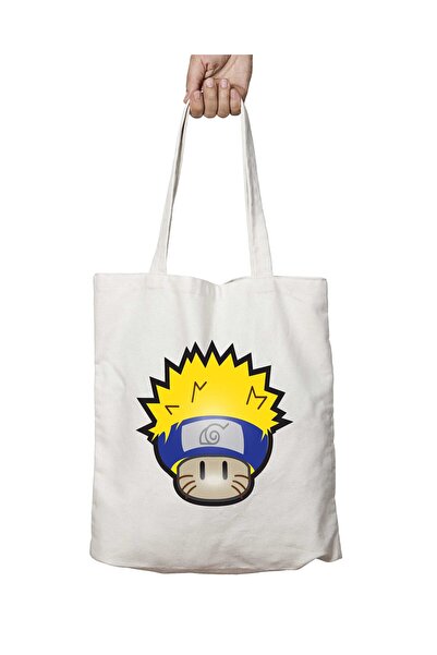 ART HEDİYE سوبر ماريو فطر ناروتو - حقيبة مطبوعة دائمة قابلة للغسل
