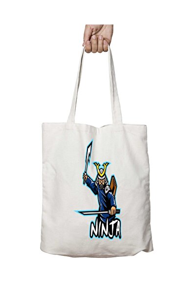 ART HEDİYE طباعة سيف النينجا - حقيبة كتف قابلة للغسل، تدوم طويلاً للشاطئ