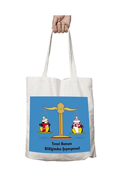 ART HEDİYE Терези - Сумка з двостороннім принтом, що можна прати