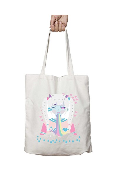 ART HEDİYE Adorabeli υφασμάτινη τσάντα ώμου με διάρκεια δύο όψεων που πλένεται