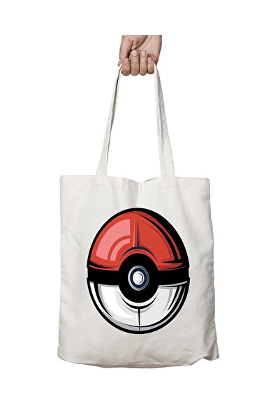 ART HEDİYE حقيبة كتف بوكيمون بوكيبول - جوتا كاتش إم بطباعة دائمة على الجانبين...