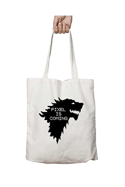 ART HEDİYE حقيبة كتف Game Of Thrones Pixel Is Coming - مطبوعة على الجانبين وق...