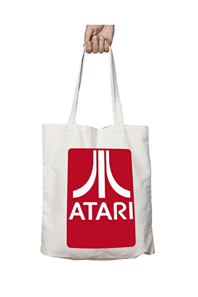 ART HEDİYE Atari Vintage Logo - Two Sides Permanent and Washable Bag