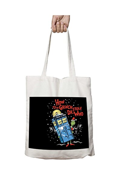 ART HEDİYE Doctor Who Grinch Stole Мийка з принтом - Dark двосторонній постійний