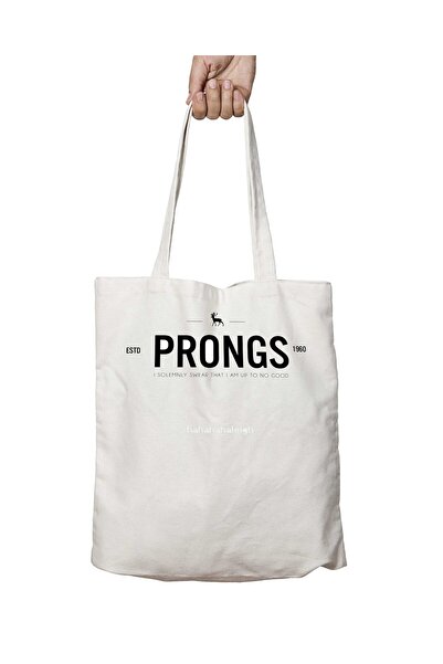 ART HEDİYE Двосторонній мішок з постійним принтом Prongs, який можна прати