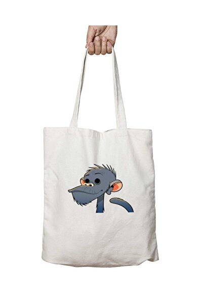 ART HEDİYE قرد غوريلا - حقيبة قابلة للغسل بطباعة دائمة على الجانبين