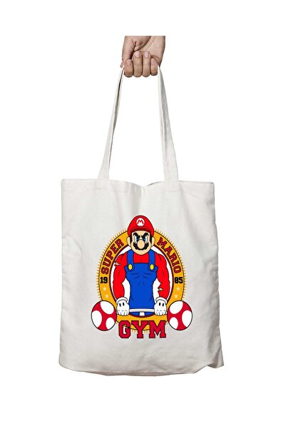 ART HEDİYE ماريو جيم - حقيبة قابلة للغسل مطبوعة على الجانبين