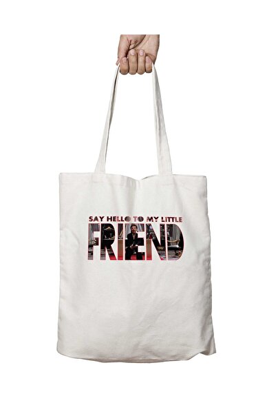 ART HEDİYE حقيبة سكارفيس - Say Hello مطبوعة قابلة للغسل، تدوم على الجانبين