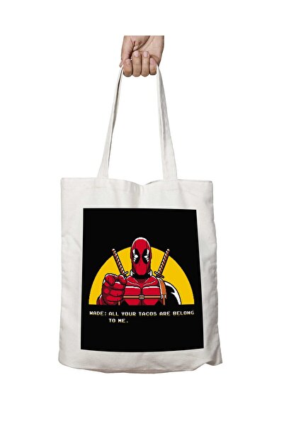 ART HEDİYE Deadpool Zero Wing - حقيبة دائمة مطبوعة قابلة للغسل على الجانبين
