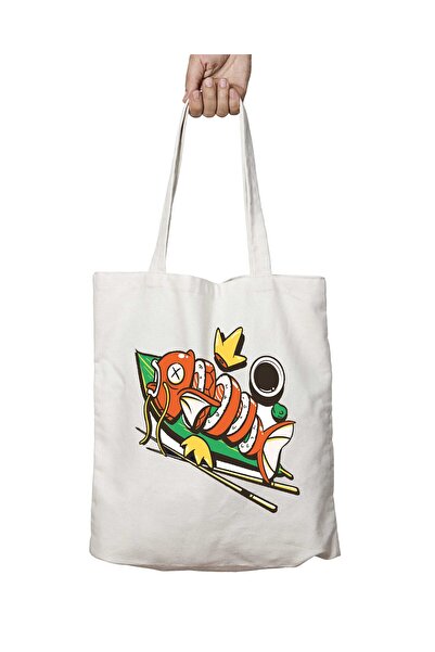 ART HEDİYE بوكيمون سوشيكارب ماجيكارب - حقيبة قماش للشاطئ والكتف قابلة للغسل، ...