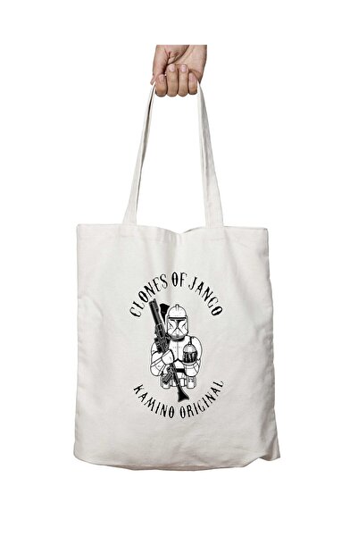 ART HEDİYE طباعة ستار وورز كلون - حقيبة دائمة قابلة للغسل على الجانبين