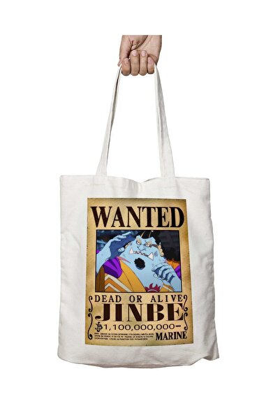 ART HEDİYE Wanted Jinbe a - Аніме-принт, двостороння сумка, що можна прати