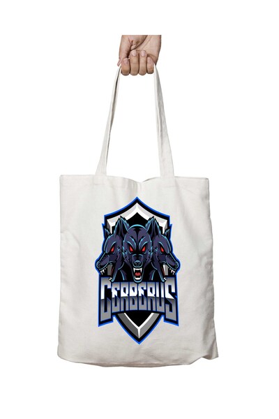 ART HEDİYE cerberus - Washable Printed Two Sided Permanent Bag
