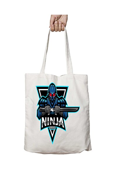 ART HEDİYE نمط نينجا روبوت - حقيبة مطبوعة قابلة للغسل ودائمة