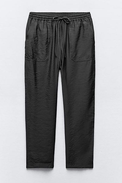 Madmext Relaxed Cut Smoke Pants MG2161 - Adjustable Waist