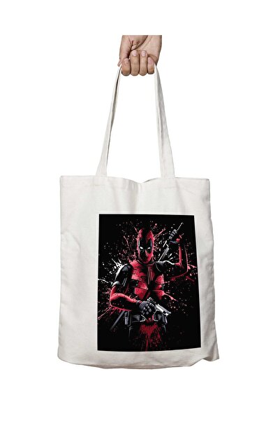 ART HEDİYE حقيبة ديدبول مطبوعة قابلة للغسل - حبر البنادق، تدوم على الجانبين