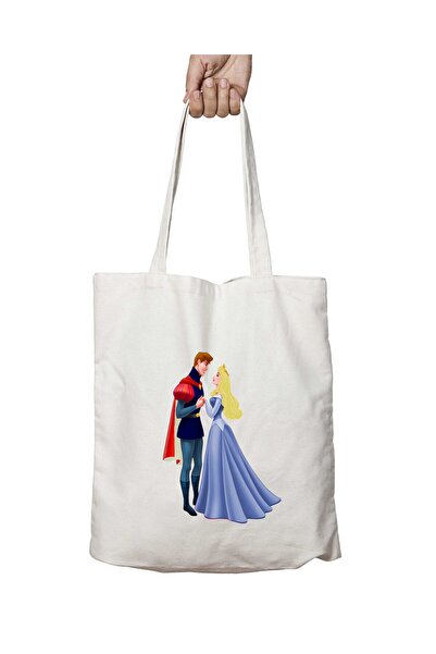 ART HEDİYE حقيبة قابلة للغسل بطبعة سليبينج بيوتي - تدوم على الجانبين