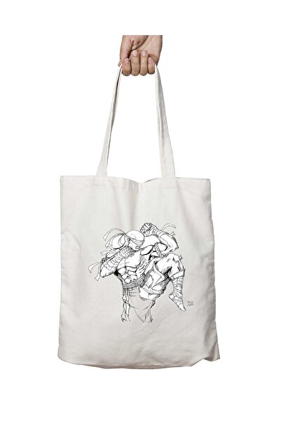 ART HEDİYE حقيبة قابلة للغسل بطبعة Led Zeppelin - عمودية، تدوم على الجانبين