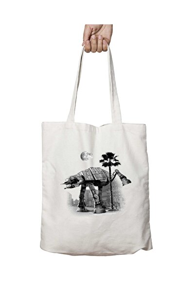 ART HEDİYE حقيبة كتف ستار وورز روبوت دوج - مطبوعة بشكل دائم على الجانبين وقاب...