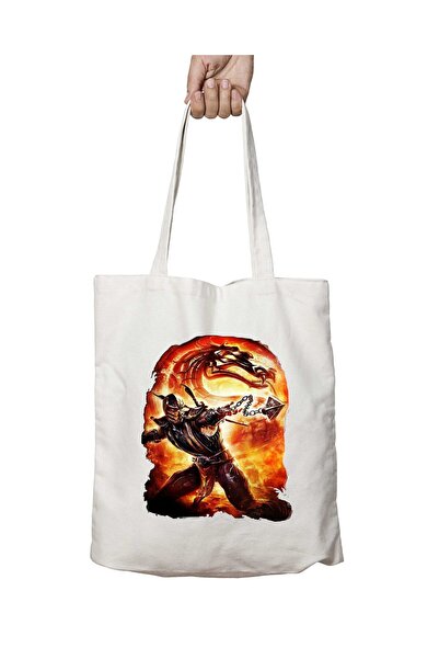 ART HEDİYE MORTAl KOMBAT Printed - Washable Permanent Shoulder Tote Bag, for ...