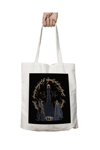 ART HEDİYE Το Άρχοντας των Δαχτυλιδιών - Τσάντα με στάμπα με φίδι της Μεσαίας...