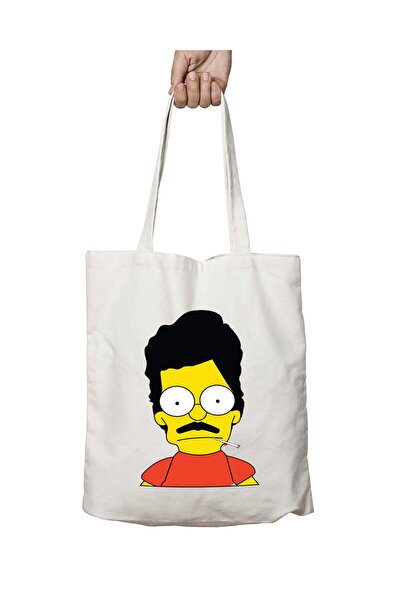 ART HEDİYE Simpsons Escobar - حقيبة مطبوعة قابلة للغسل على الجانبين