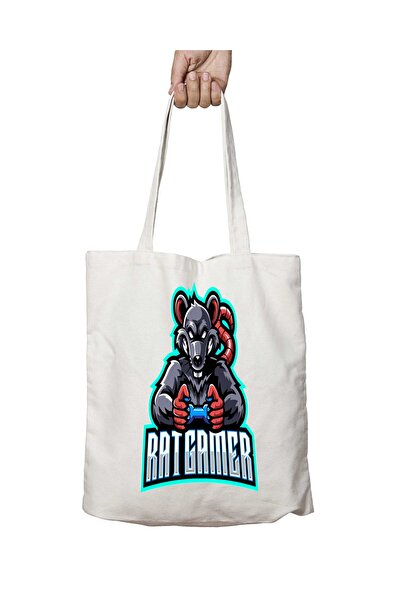 ART HEDİYE Rat Gamer - Dvostrana trajna B Štampano Y Perivo tkanina za ramena...