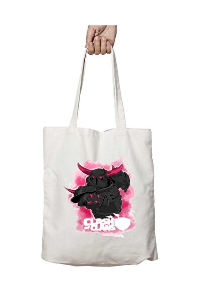 ART HEDİYE PEKKA Clash Of Clans - حقيبة كتف قابلة للغسل ومطبوعة على الجانبين