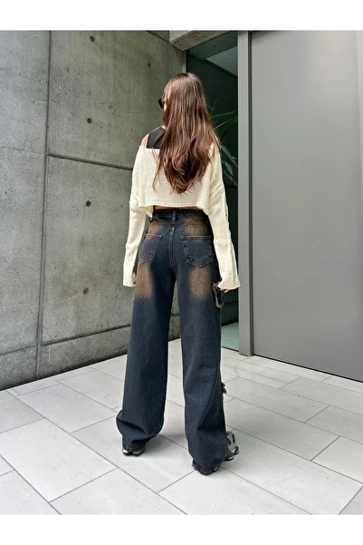 GOSSİP TEAM Gossip Team Vintage Baggy Pants - Star Detailed