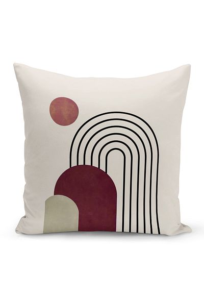 Bertille Home Σειρά Minimalist Digital Printed Κάλυμμα μαξιλαριού διπλής όψης