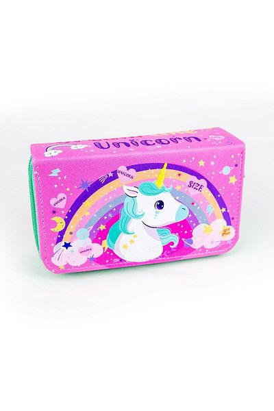 Size Μολυβοθήκη Unicorn Dream Like Orginazer Τριών Διαμερισμάτων (ΡΟΖ ΜΟΥΛΙΤΣΙΚΟ)