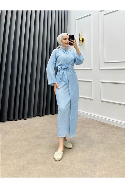 bezenstore Wrap Skirt Suit Set