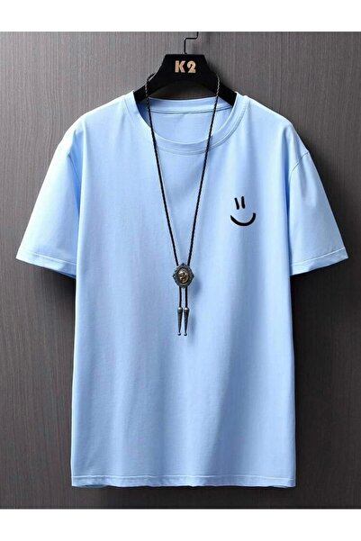 MEİLİFENG Unisex Oversize T-Shirt - little Smile Printed