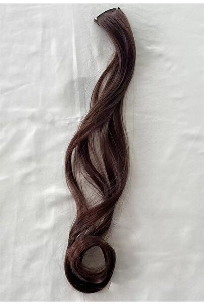 NİLZ Brown Side Snap Hairpiece 50 Cm