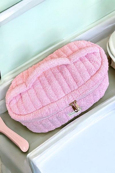 BAHELS Pink Towel Airwrap Compatible All Hair Styling XL Size Bag Travel Bag