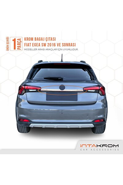 İntachrom Fiat Egea SW Krom Bagaj Çıtası  2016 Ve Üzeri ( Geniş Tip )