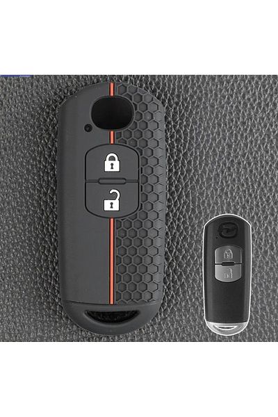 emii auto spare parts Key Case Cover for Mazda 3 Hatch 6 Atenza Black/Red