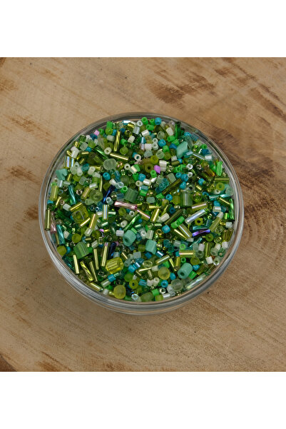 Prestij Boncuk Nuanțe de culoare verde - Prestij Candy Kam Bead Model Mixt