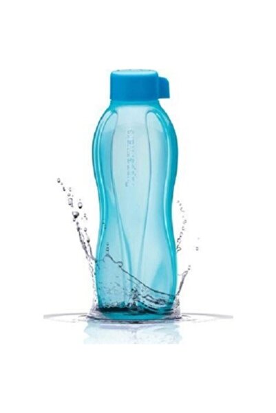 Tupperware زجاجة إيكو زرقاء 750 ملتبديل الغطاء